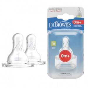 سر شیشه باریک دو عددی +0 ماه دکتر براونز DR.Brown's