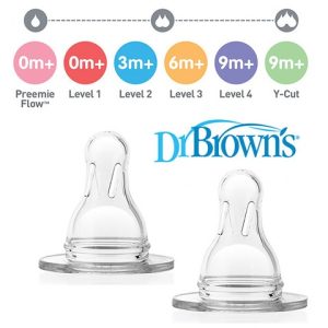 سر شیشه باریک دو عددی +9 ماه دکتر براونز DR.Brown’s
