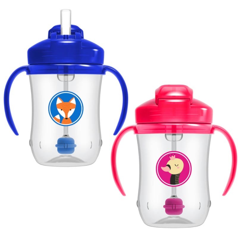 آبمیوه خوری نی دار 270 میل طرح دار دکتر براونز DR.Brown's