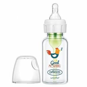 شیشه شیر پیرکس 120 میل اپشن پلاس باریک طرح خروس دکتر براونز DR.Brown's
