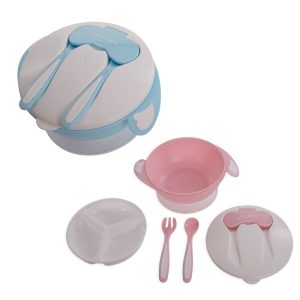 ظرف غذای درب دار با قاشق و چنگال کیکابو Kikka boo