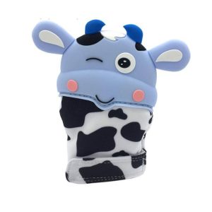 دندانگیر کودک مدل دستکشی طرح گاو