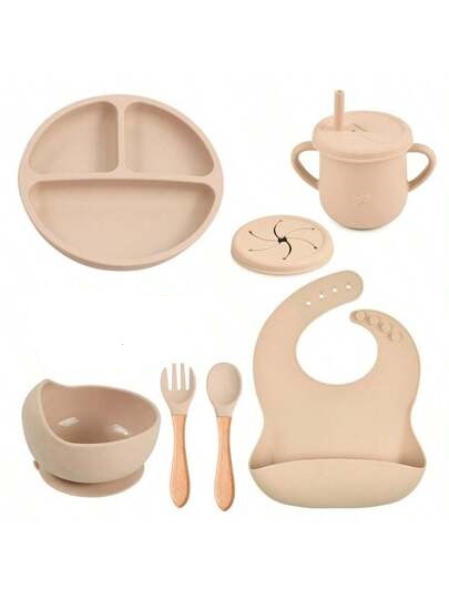 ست ظرف غذای سیلیکونی کودک 7 تکه