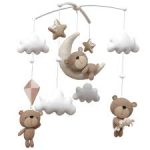 آویز  تخت نوزاد موزیکال نمدی نینا