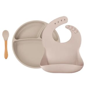 ست غذاخوری 3 تکه سیلیکونی مینیک اوی اوی MINIKOIOI