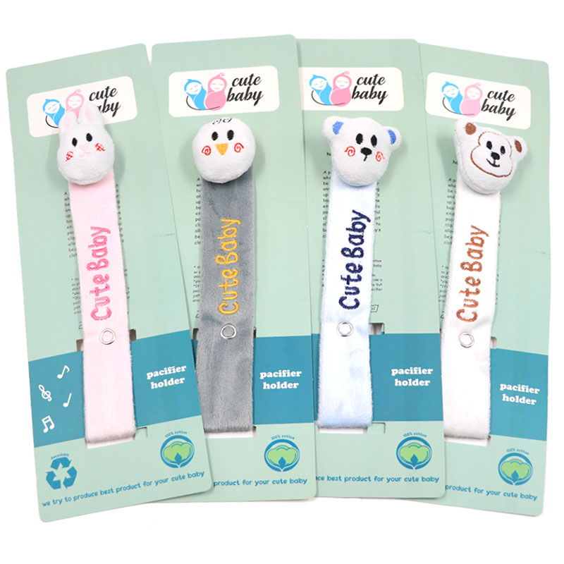 بند پستانک مخملی عروسکی کیوت cute baby