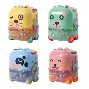 پک جغجغه 5 عددی نوزاد طرح حیوانات Combuy