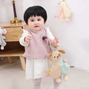 آویز کریر و دستمال آرامش 4 طرح هپی مانکی HAPPY MONKEY