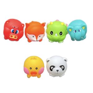 پوپت 6 عددی توپی حیوانات