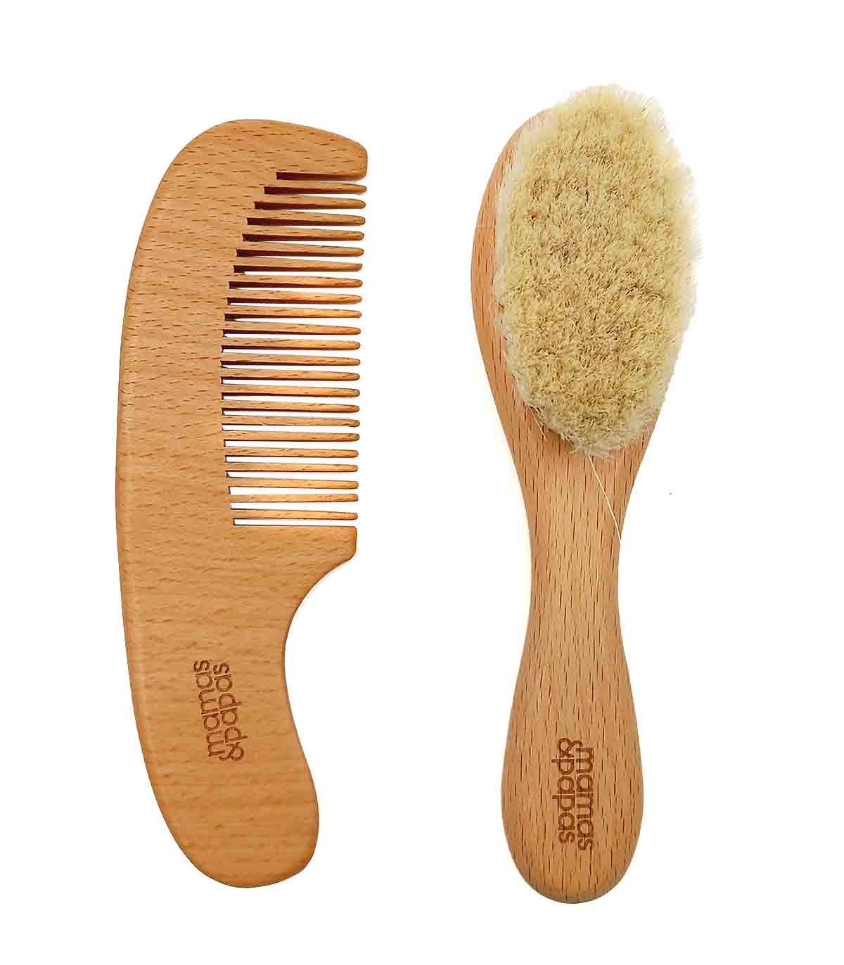 ست شانه و برس چوبی نوزاد ماماس پاپاس Mamas & Papas