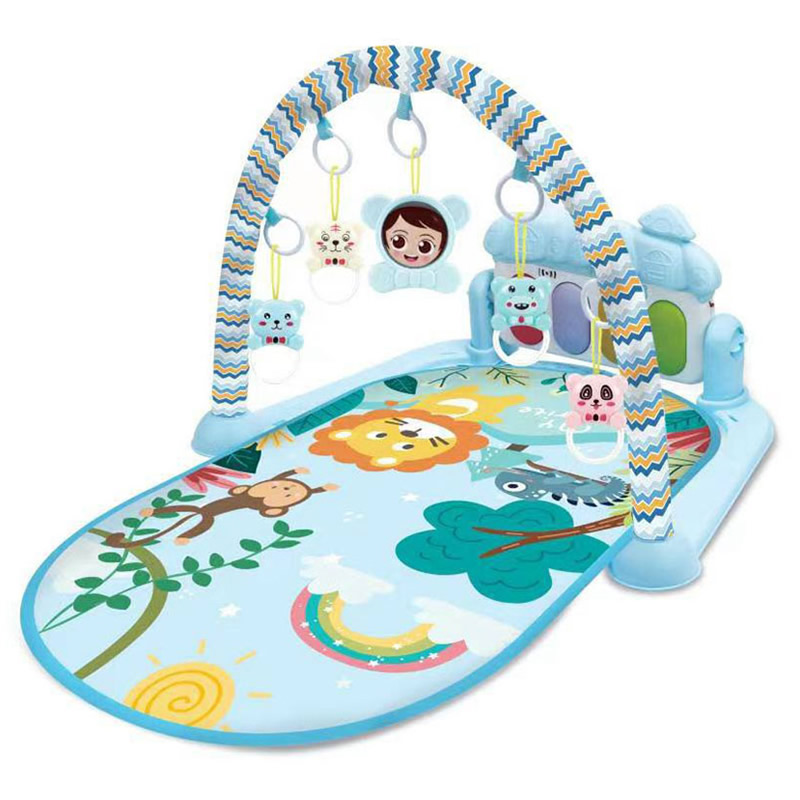 تشک بازی نوزاد پیانویی آبی طرح شیر Chiccdi