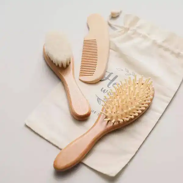 ویژگی های شانه چوبی 3 تکه هی اور شی (HE OR SHE)