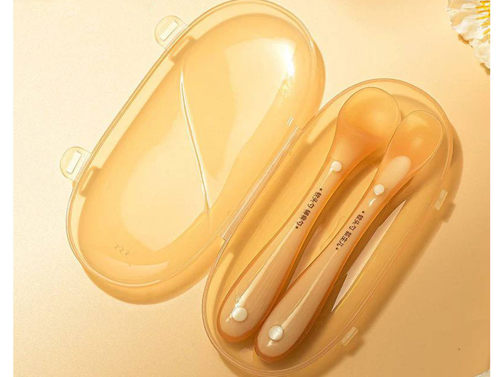 قاشق سیلیکونی 2 عددی قاب دار طرح هی اور شی HEORSHE