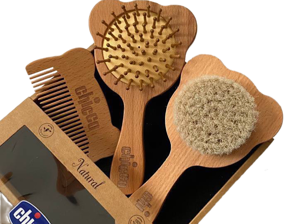 ست شانه و برس 3 تکه خرسی چیکو chicco