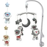 آویز تخت نوزاد موزیکال کوکی طرح شیر بیبی فان Baby Fun