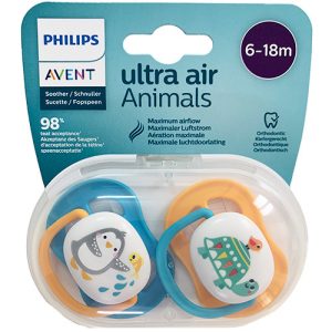 پستانک ارتودنسی اولترا ایر6-18 ماه طرح پنگوئن اونت Avent