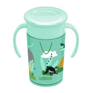 لیوان 360 درجه 300 میل دسته دار دکتر براونز DR.Brown’s