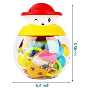 پک جغجغه 8 عددی نوزاد دلقک Biai toys