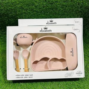 ست ظرف غذا سیلیکونی کودک مدل آسمان الیزابت elizabeth