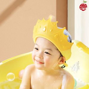 کلاه حمام سیلیکونی نوزاد طرح تاج