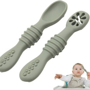 ست قاشق دو عددی پری اسپون سیلیکونی