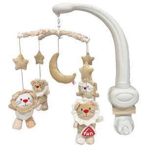 آویز تخت نوزاد موزیکال کوکی طرح شیر بیبی فان Baby Fun