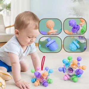 اسباب بازی دست ورزی و دندانگیردار دو رنگ طرح فضایی