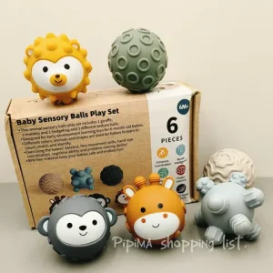 ست شش عددی دست ورزی حیوانات سیلیکونی کونیگ کیدز Konig Kids